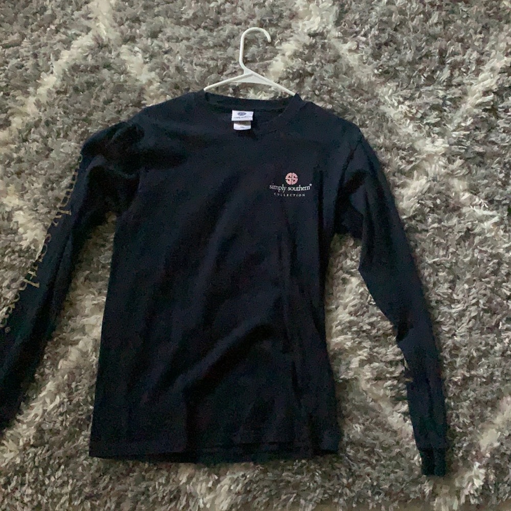 simply southern long sleeve top (navy)